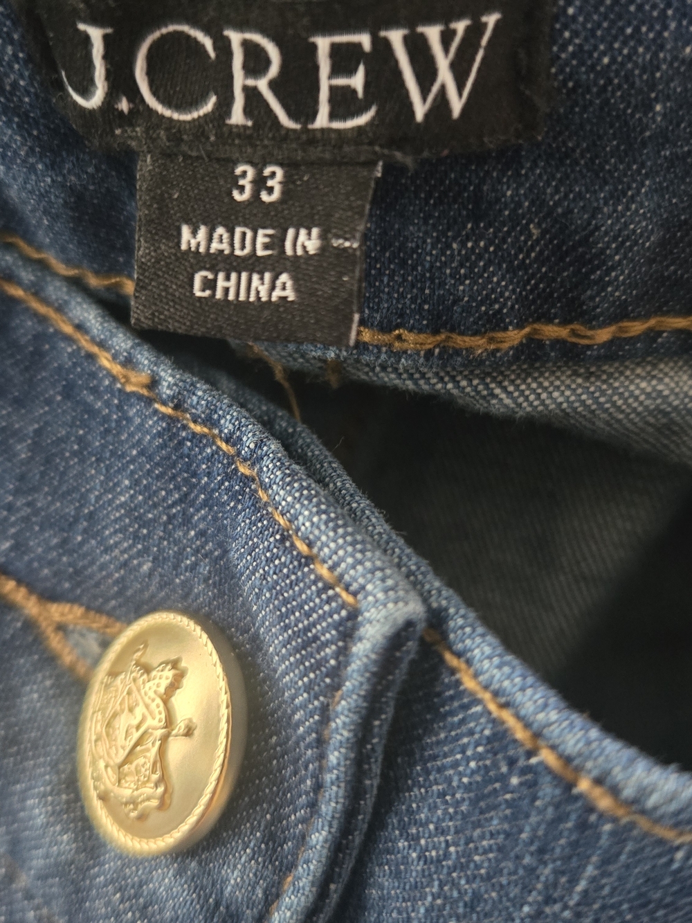 J.Crew Wide Leg Patch Pocket Jeans High Rise Denim Blue Spring 2025 - Picture 8 of 8